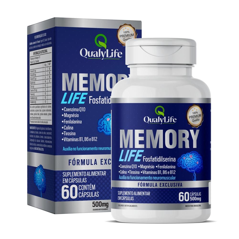 MEMORY LIFE 500MG 60 CAPSULAS - QUALY LIFE