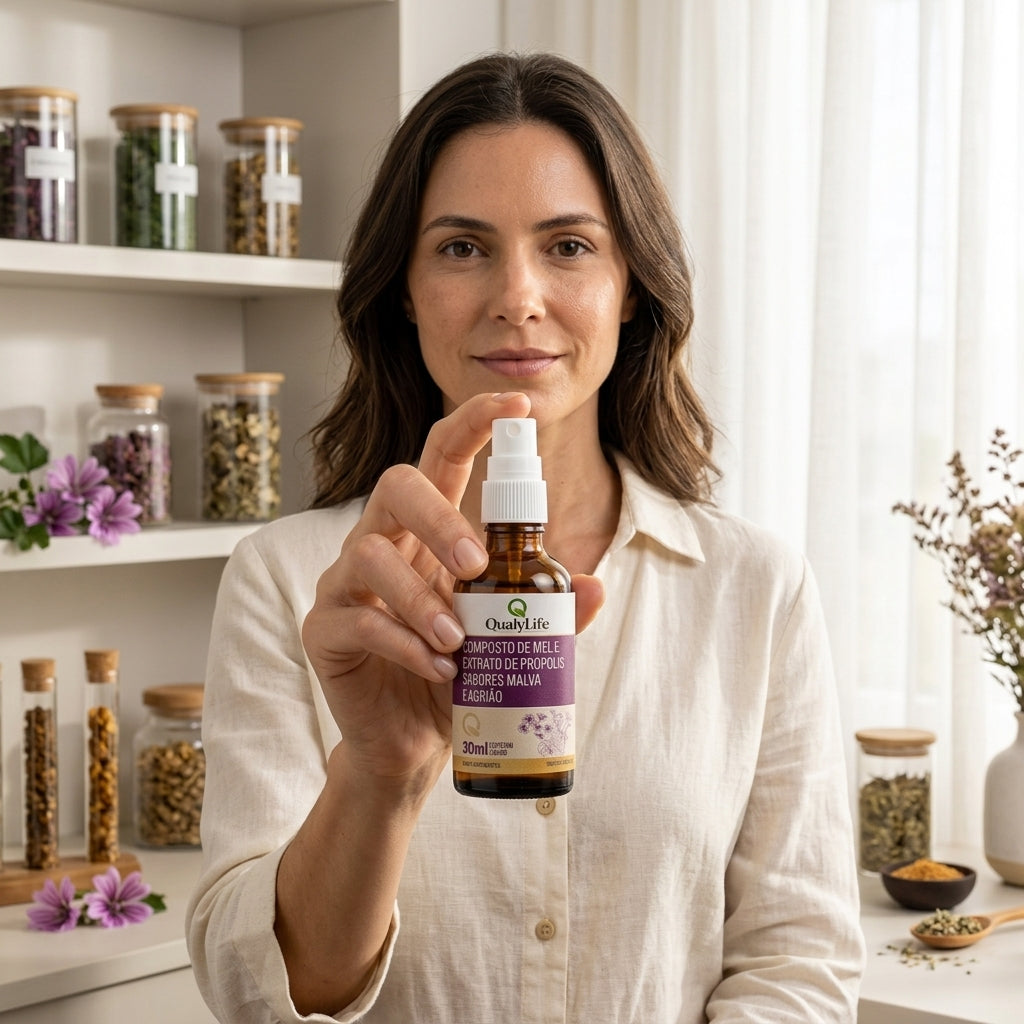 SPRAY PROPOLIS MALVA E AGRIAO 30ML - QUALY LIFE