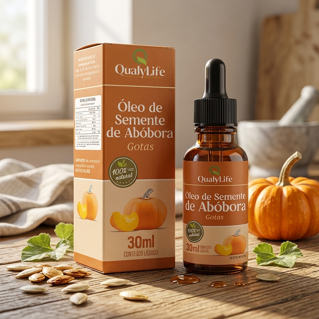 OLEO DE SEMENTE DE ABOBORA GOTAS 30ML - QUALY LIFE