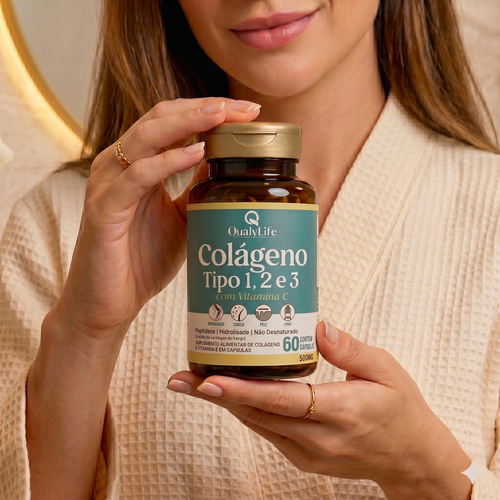 COLAGENO TIPO 1 2 3 500MG 60 CAPSULAS - QUALY LIFE