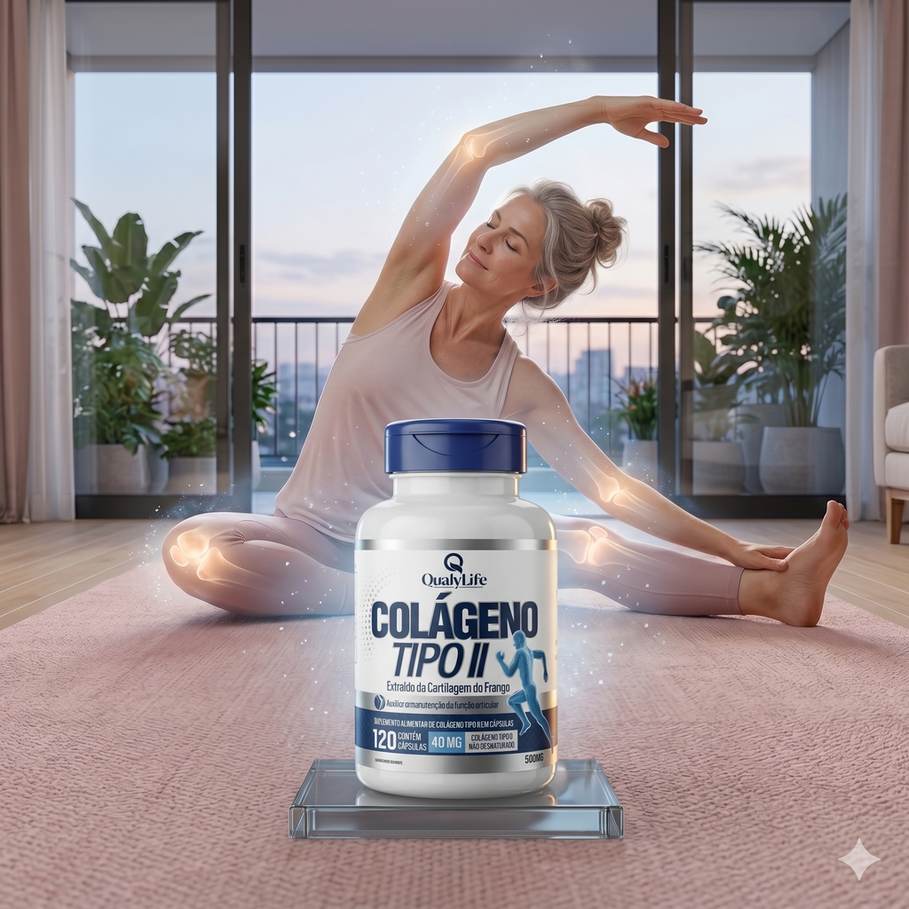 COLAGENO TIPO II 40MG 120 CAPSULAS - QUALY LIFE