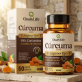 CURCUMA 95% CURCUMINA COM COLAGENO TIPO II 500MG 60 CAPSULAS - QUALY LIFE