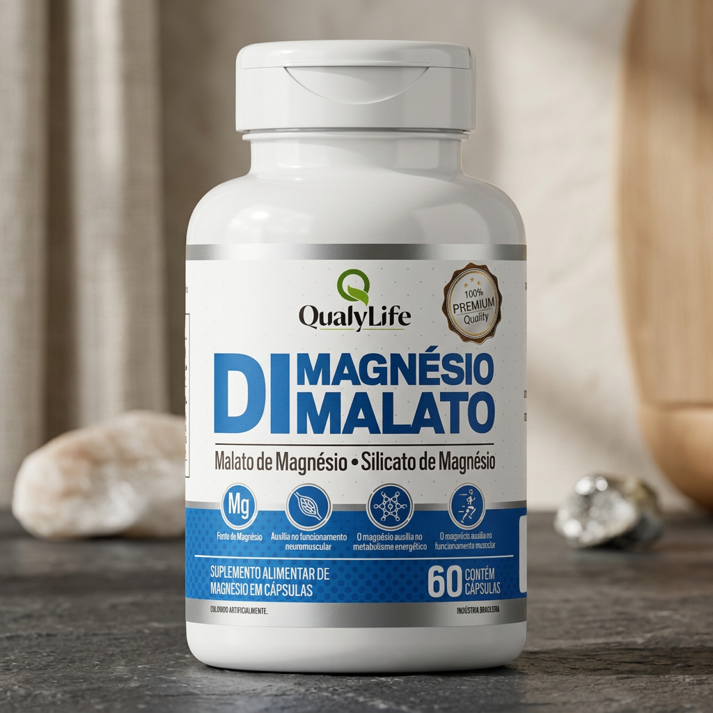MAGNESIO MALATO 500MG 60 CAPSULAS - QUALY LIFE