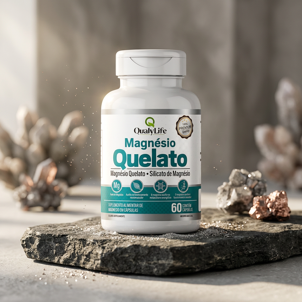 MAGNESIO QUELATO 500MG 60 CAPSULAS - QUALY LIFE