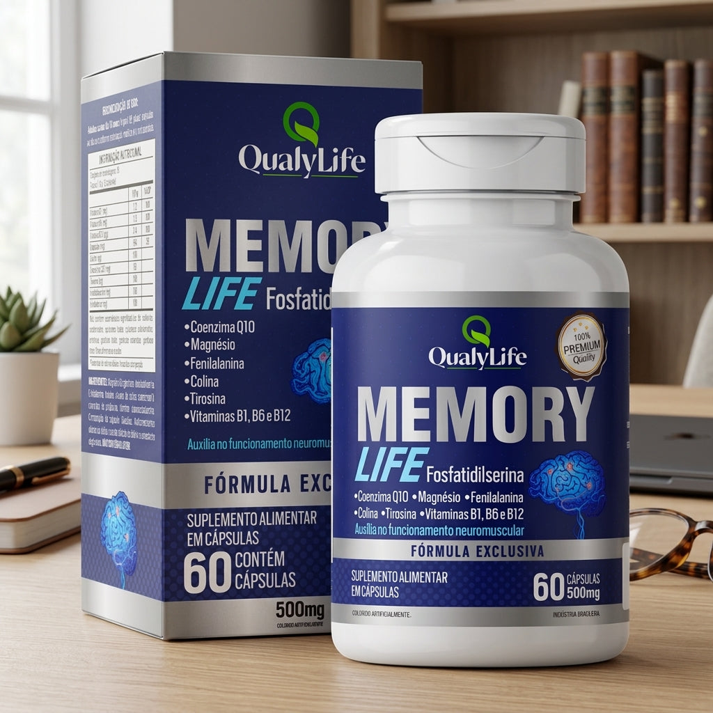 MEMORY LIFE 500MG 60 CAPSULAS - QUALY LIFE