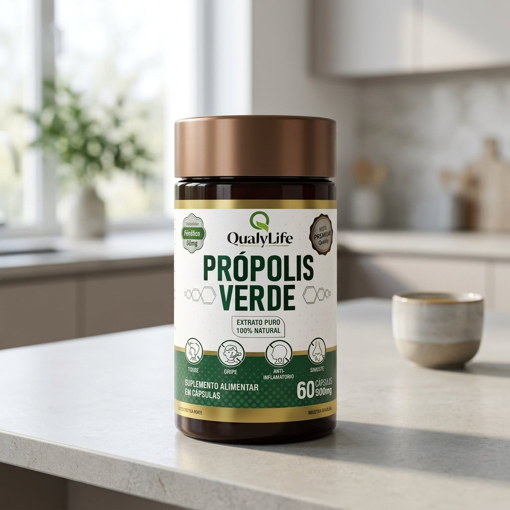 PROPOLIS VERDE 500MG 60 CAPSULAS - QUALY LIFE