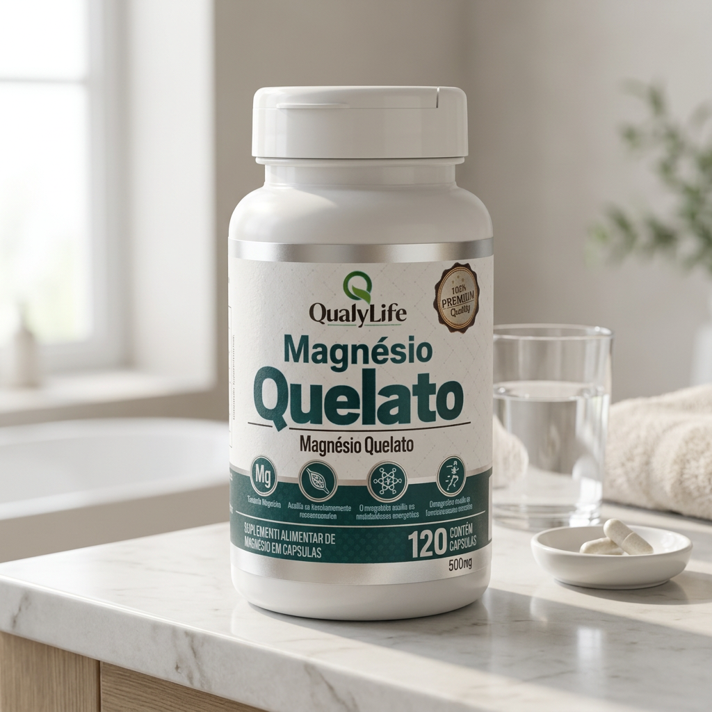 MAGNESIO QUELATO 500MG 120 CAPSULAS - QUALY LIFE