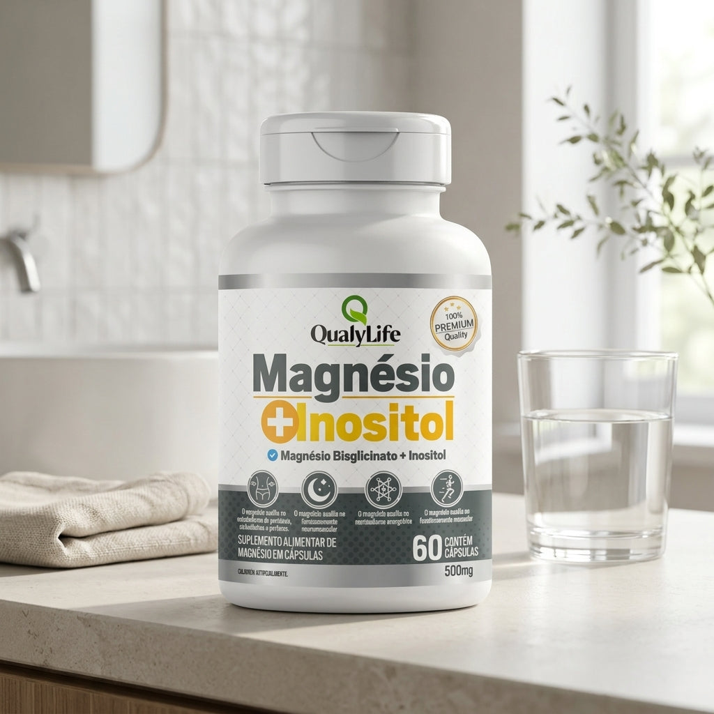 MAGNESIO E INOSITOL 500MG 60 CAPSULAS - QUALY LIFE