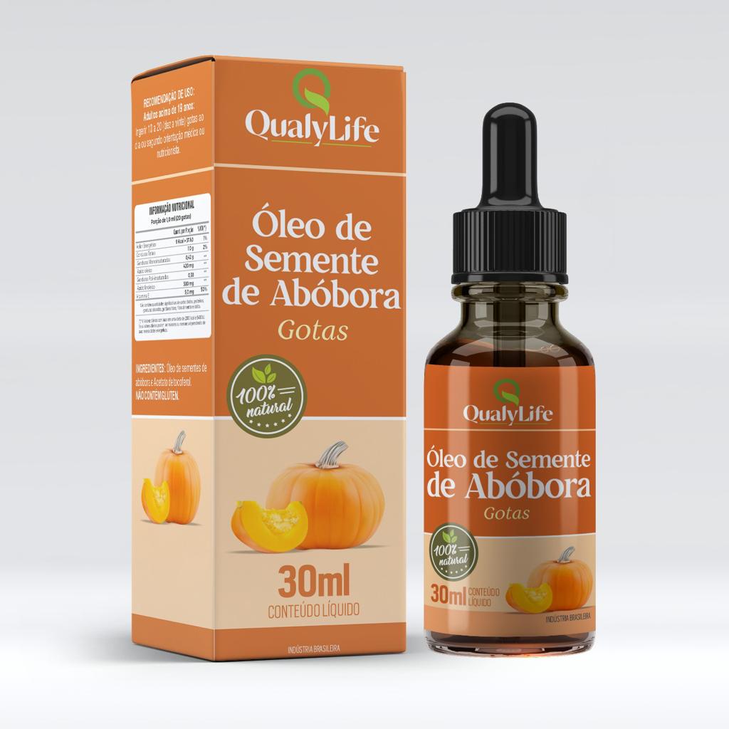 OLEO DE SEMENTE DE ABOBORA GOTAS 30ML - QUALY LIFE