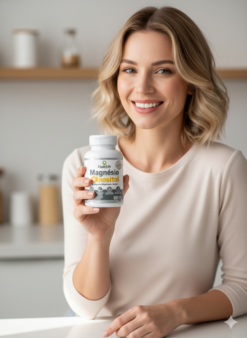 MAGNESIO E INOSITOL 500MG 60 CAPSULAS - QUALY LIFE