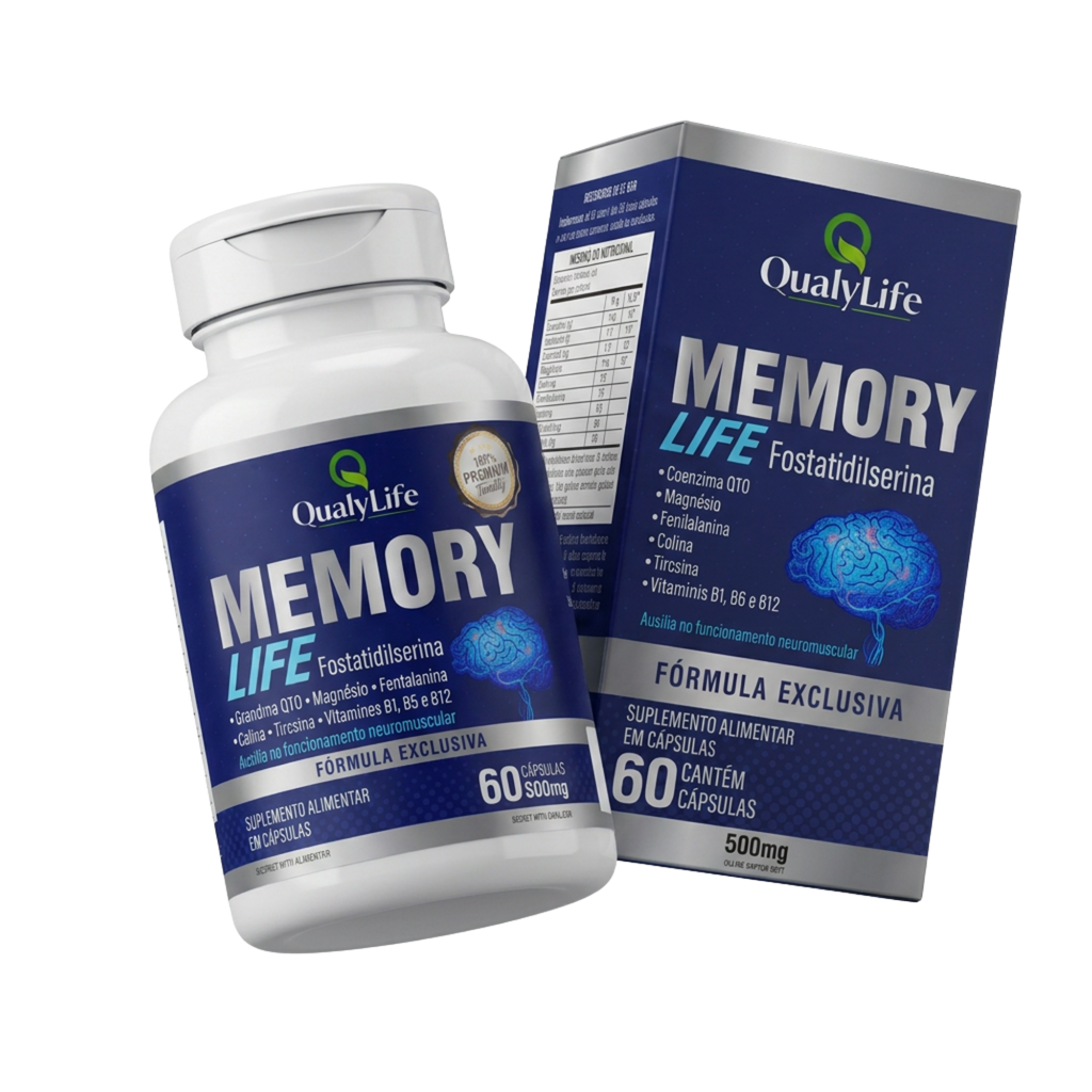 MEMORY LIFE 500MG 60 CAPSULAS - QUALY LIFE