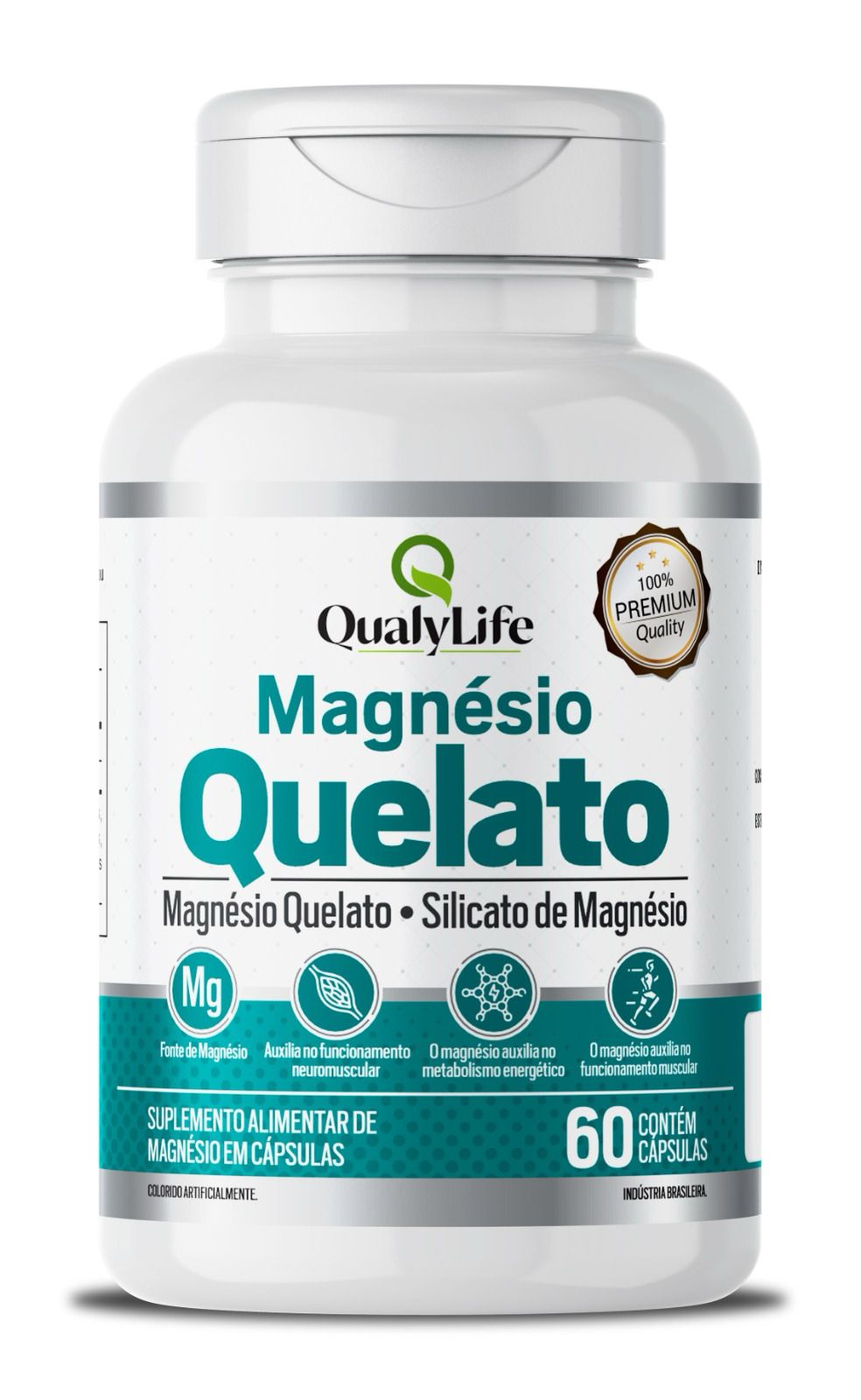 MAGNESIO QUELATO 500MG 60 CAPSULAS - QUALY LIFE
